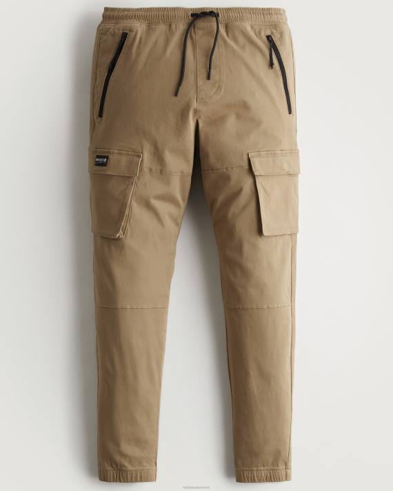 Hollister Mænd twill cargo joggere 2H8Z1206 bunde kaki