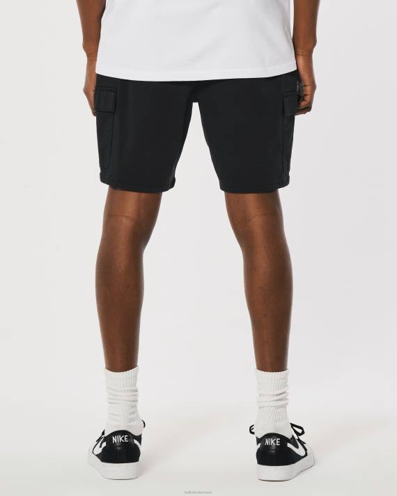 Hollister Mænd twill cargo joggershorts 7\'\' 2H8Z1105 bunde sort
