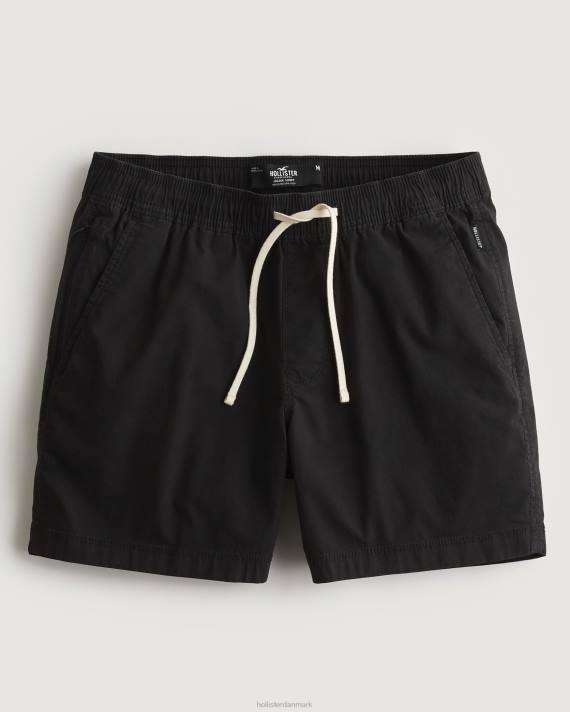 Hollister Mænd twill joggershorts 5\'\' 2H8Z1225 bunde sort