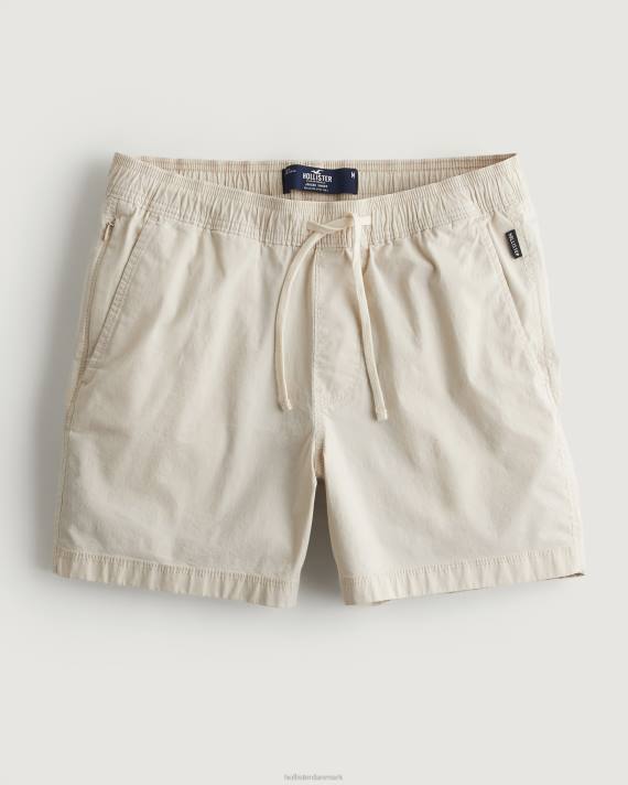 Hollister Mænd twill joggershorts 5\'\' 2H8Z1392 bunde lys kaki