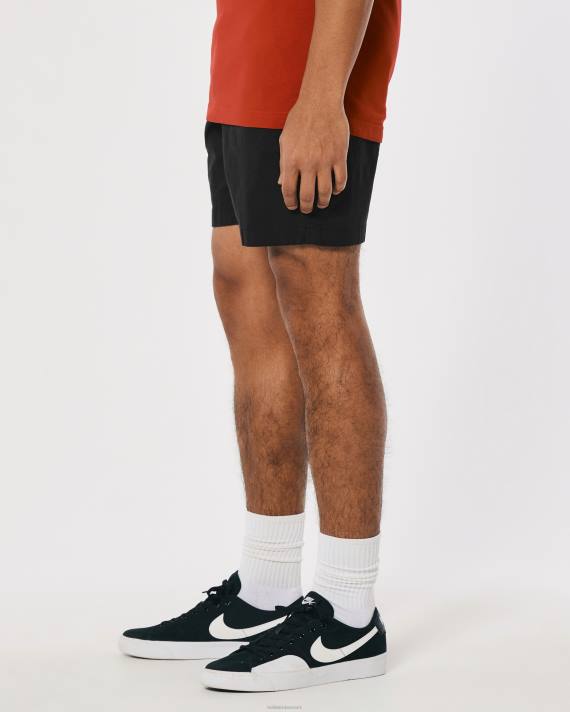 Hollister Mænd twill joggershorts 7\'\' 2H8Z1134 bunde sort