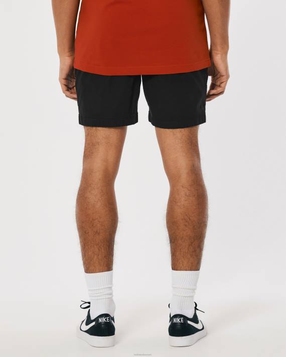 Hollister Mænd twill joggershorts 7\'\' 2H8Z1134 bunde sort