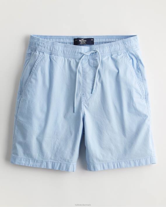 Hollister Mænd twill joggershorts 7'' 2H8Z1139 bunde lyseblå