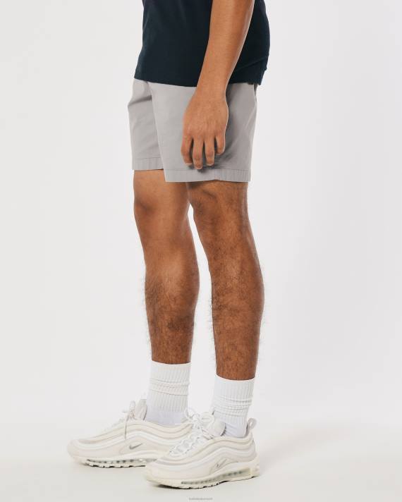 Hollister Mænd twill joggershorts 7\'\' 2H8Z1145 bunde grå