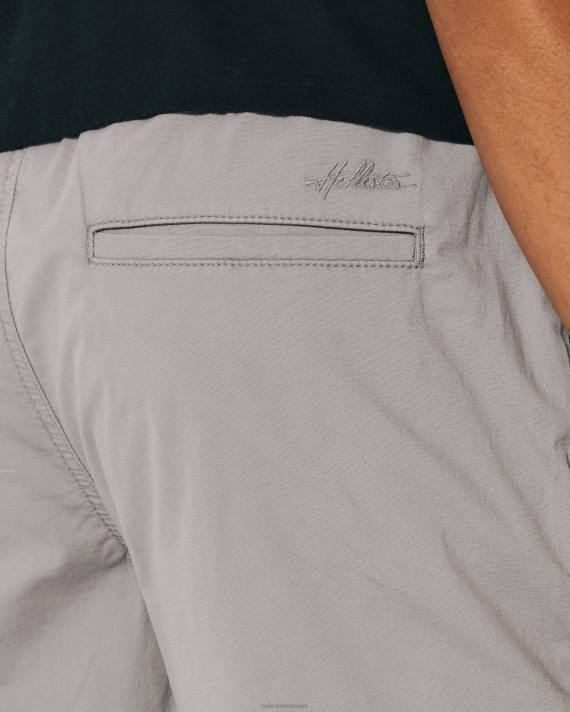 Hollister Mænd twill joggershorts 7\'\' 2H8Z1145 bunde grå