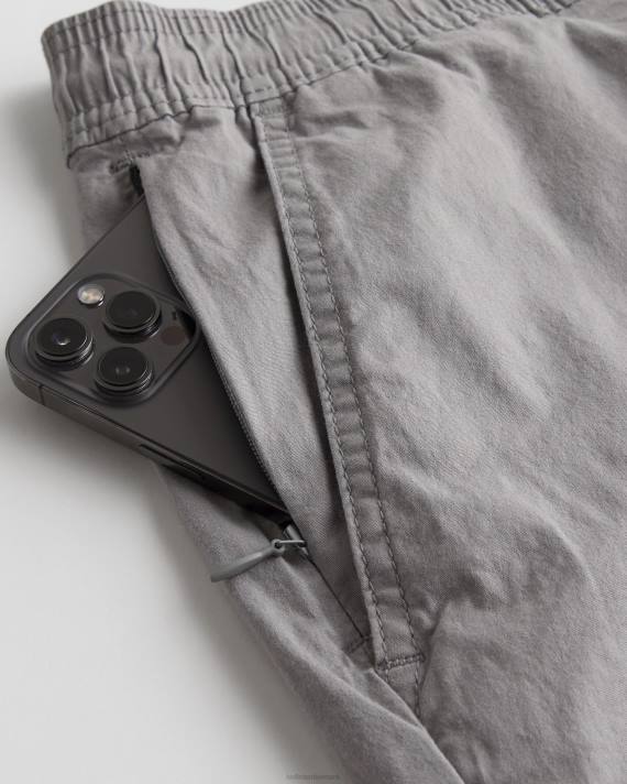 Hollister Mænd twill joggershorts 7\'\' 2H8Z1145 bunde grå