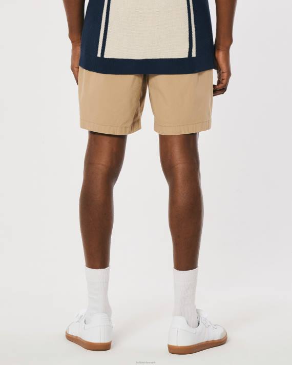 Hollister Mænd twill joggershorts 7\'\' 2H8Z1149 bunde kaki