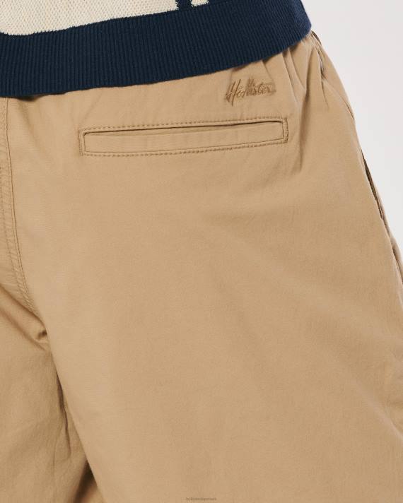 Hollister Mænd twill joggershorts 7\'\' 2H8Z1149 bunde kaki