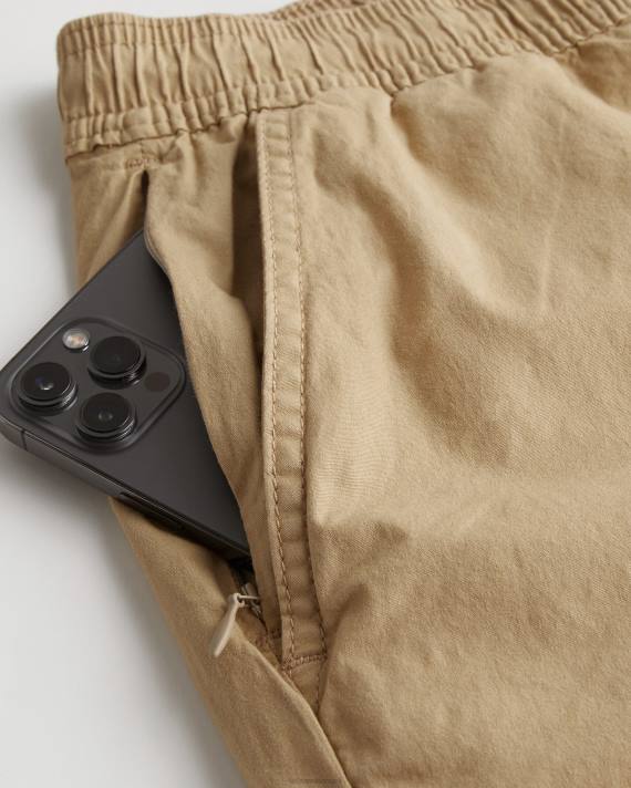 Hollister Mænd twill joggershorts 7\'\' 2H8Z1149 bunde kaki