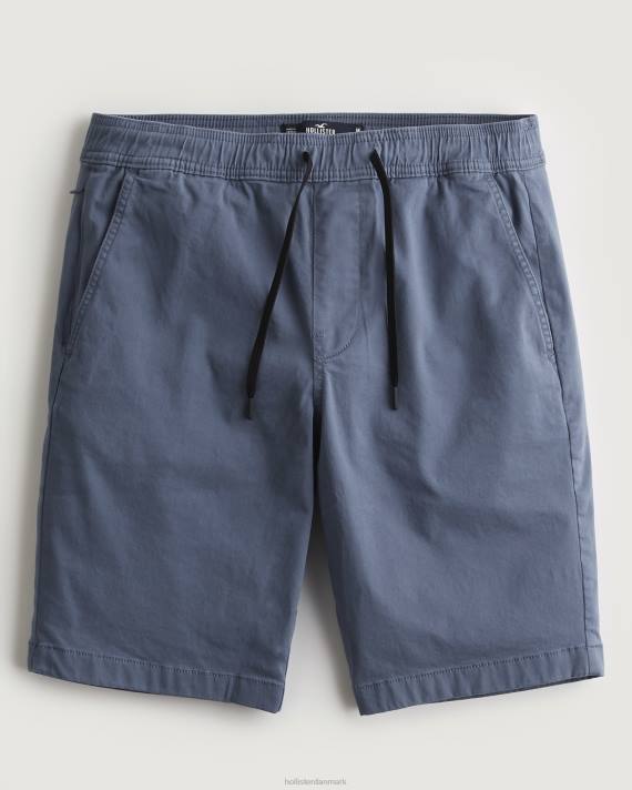 Hollister Mænd twill joggershorts 9'' 2H8Z1146 bunde blå
