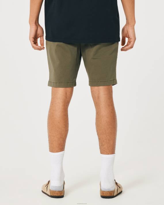 Hollister Mænd twill joggershorts 9\'\' 2H8Z1186 bunde oliven