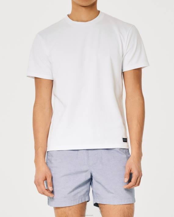 Hollister Mænd twill mikro-stribe joggershorts 5\'\' 2H8Z1178 bunde blå mikrostribe