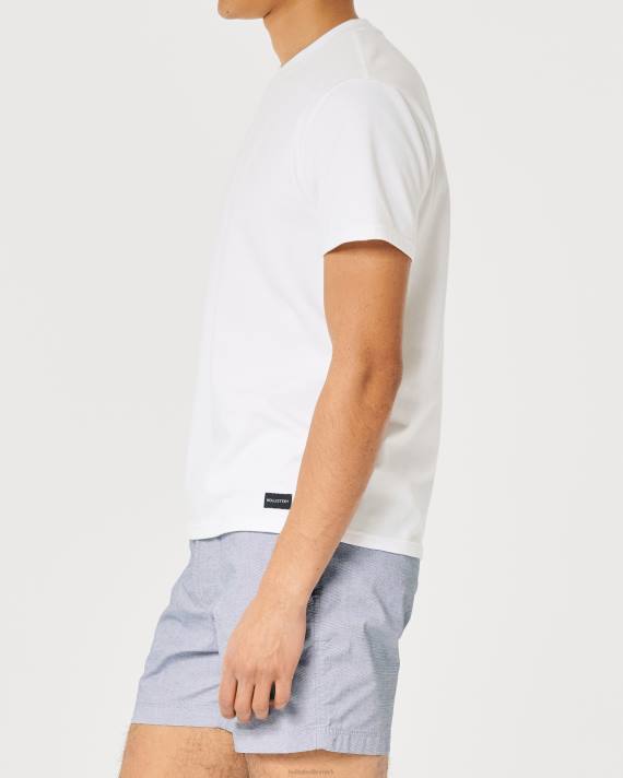 Hollister Mænd twill mikro-stribe joggershorts 5\'\' 2H8Z1178 bunde blå mikrostribe