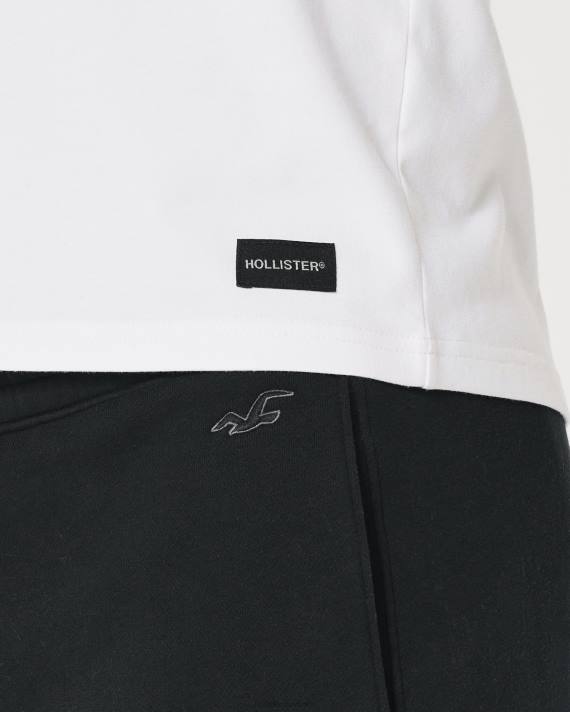 Hollister Mænd lige joggingbukser 2H8Z1211 bunde sort