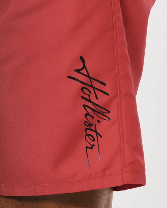 Hollister Mænd boardshorts 9\'\' 2H8Z1399 bunde sort til rød ombre