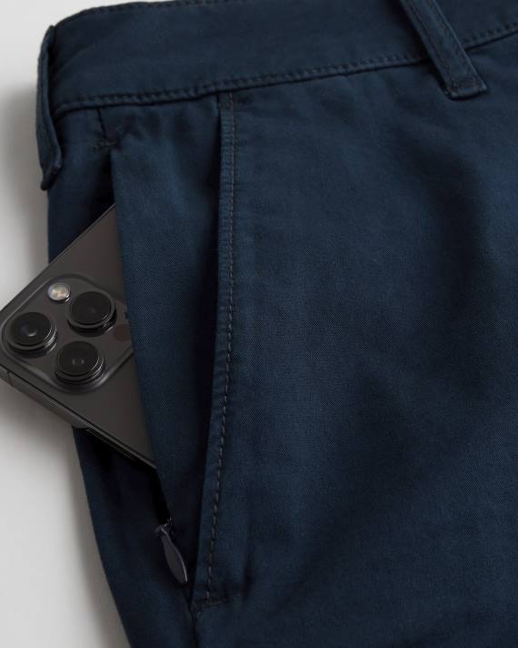 Hollister Mænd flad front twill shorts 9\'\' 2H8Z1141 bunde flåde