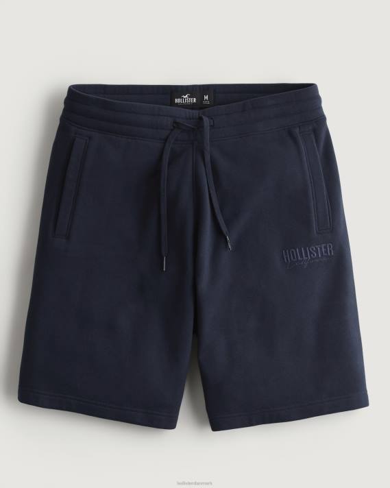 Hollister Mænd fleece logo shorts 9'' 2H8Z1249 bunde flåde