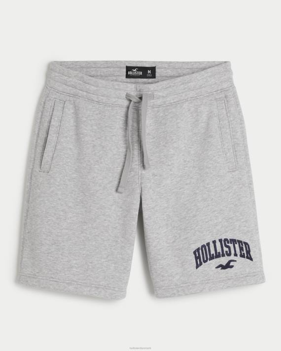 Hollister Mænd fleece logo shorts 9'' 2H8Z1276 bunde gråmeleret