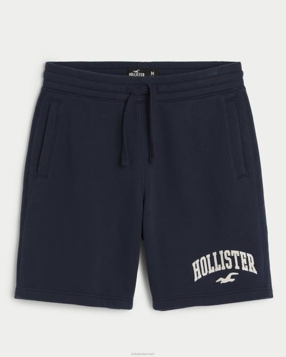 Hollister Mænd fleece logo shorts 9'' 2H8Z1280 bunde flåde