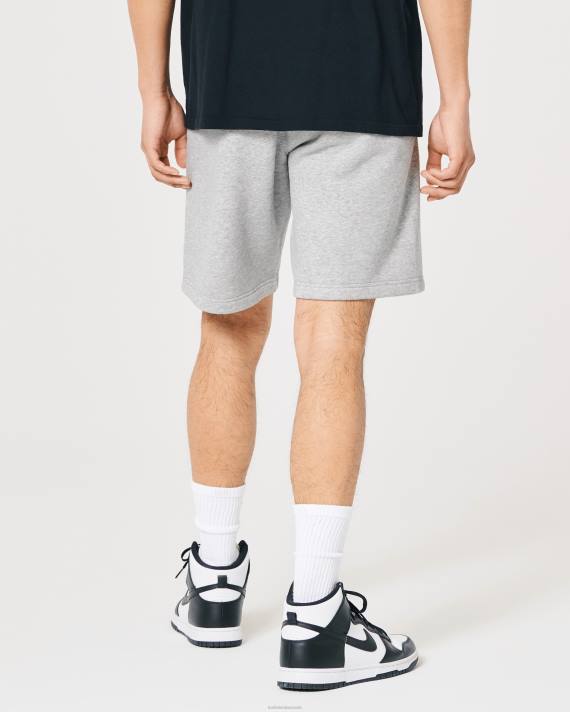 Hollister Mænd fleece logo shorts 9\'\' 2H8Z1287 bunde gråmeleret