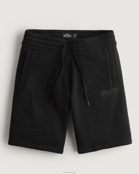 Hollister Mænd fleece logo shorts 9'' 2H8Z1370 bunde sort