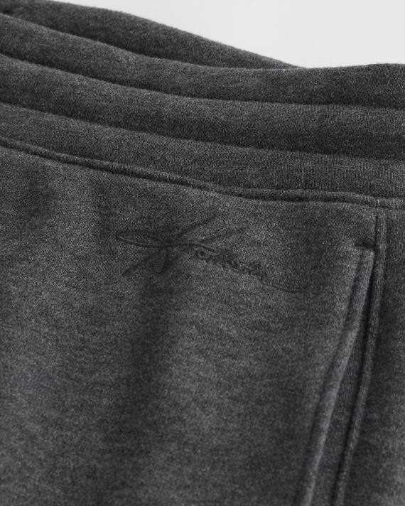 Hollister Mænd fleece shorts 5\'\' 2H8Z1161 bunde mørk gråmeleret