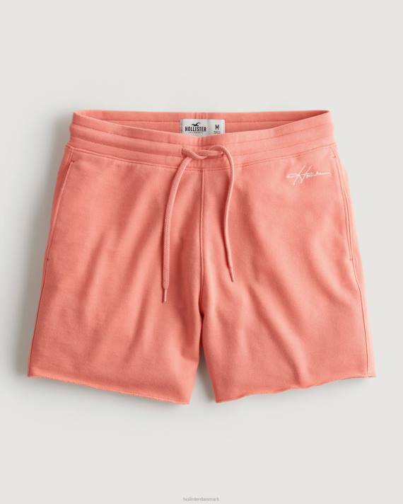 Hollister Mænd frotté fleece logo shorts 5'' 2H8Z1221 bunde koral