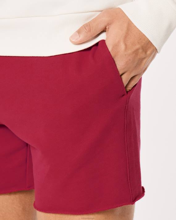 Hollister Mænd frotté fleece shorts 5\'\' 2H8Z1212 bunde rød
