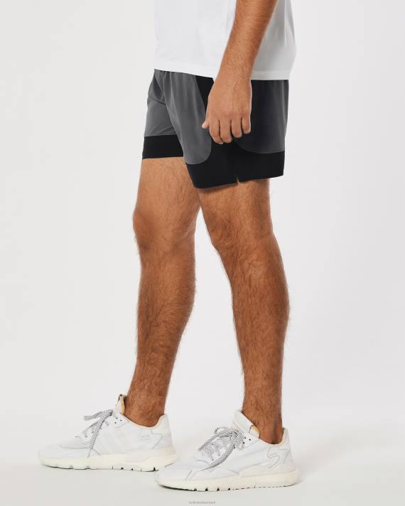 Hollister Mænd gilly hicks aktive forede shorts 5\'\' 2H8Z1237 bunde grå