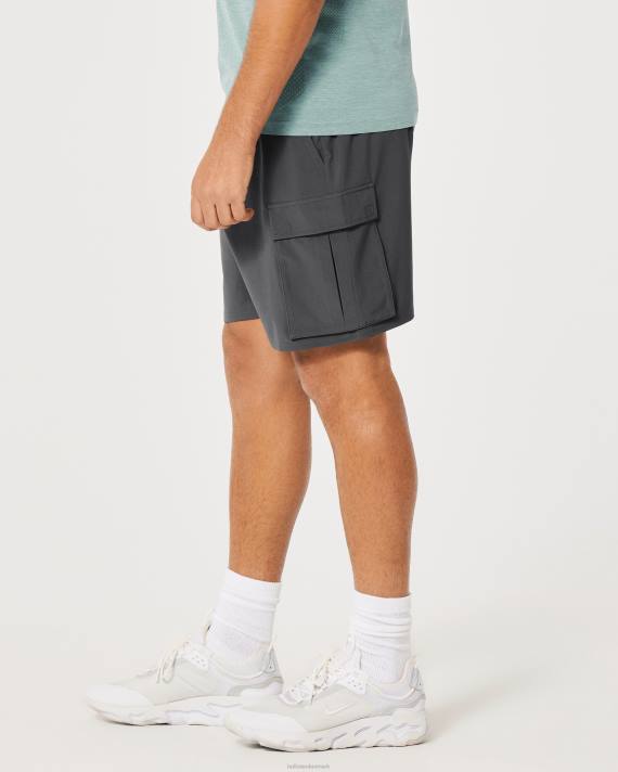 Hollister Mænd gilly hicks aktive uforet cargo shorts 7\'\' 2H8Z1324 bunde mørkegrå