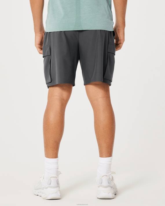 Hollister Mænd gilly hicks aktive uforet cargo shorts 7\'\' 2H8Z1324 bunde mørkegrå
