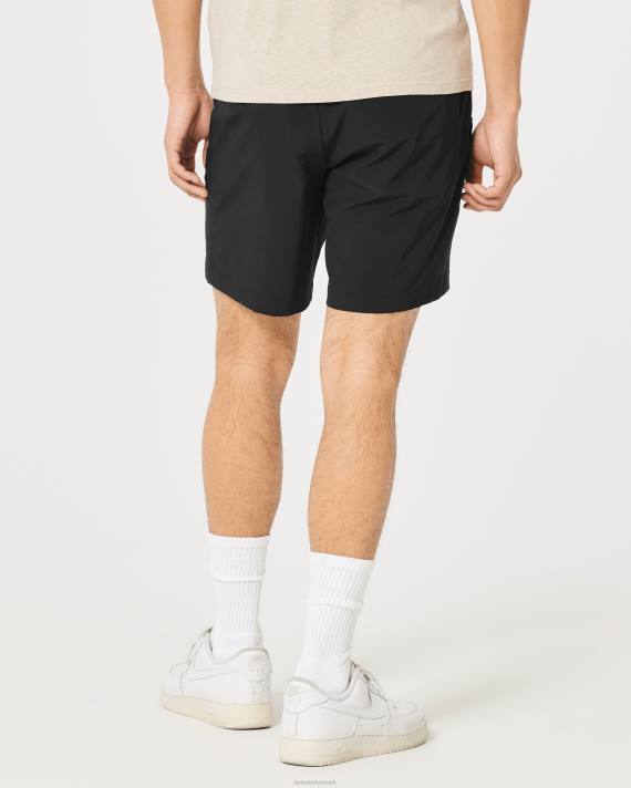 Hollister Mænd hybrid flad front shorts 7\'\' 2H8Z1194 bunde sort