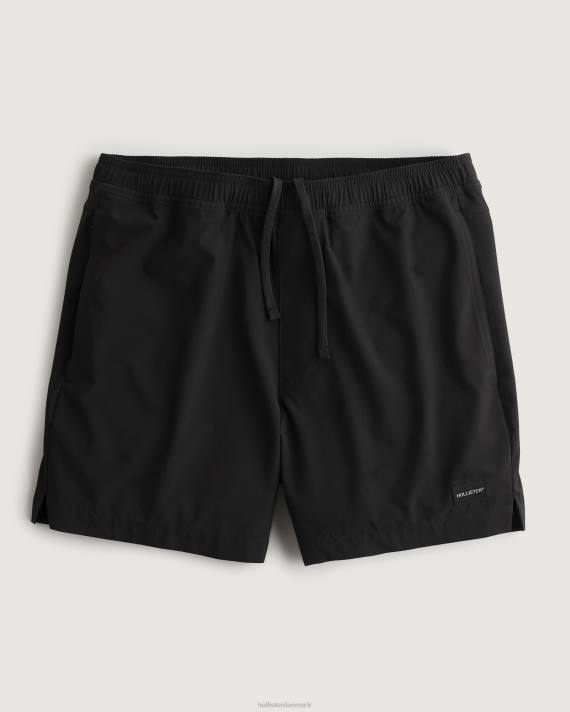 Hollister Mænd hybrid shorts 5'' 2H8Z1100 bunde sort