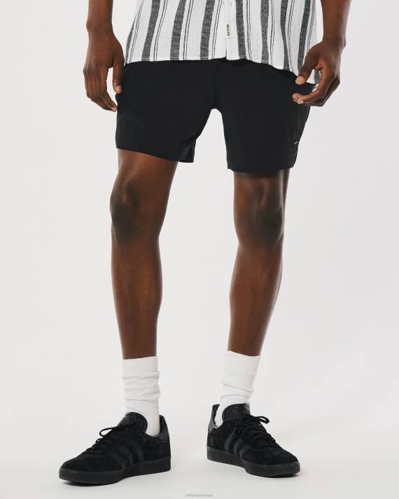 Hollister Mænd hybrid shorts 5\'\' 2H8Z1100 bunde sort