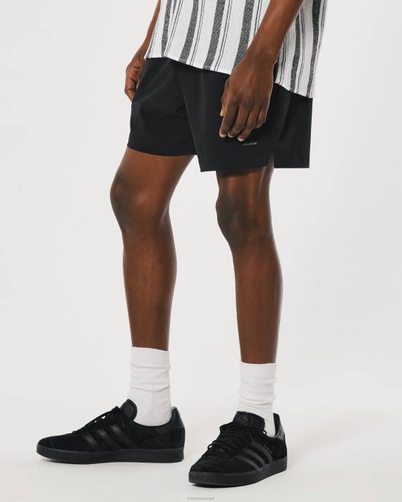 Hollister Mænd hybrid shorts 5\'\' 2H8Z1100 bunde sort