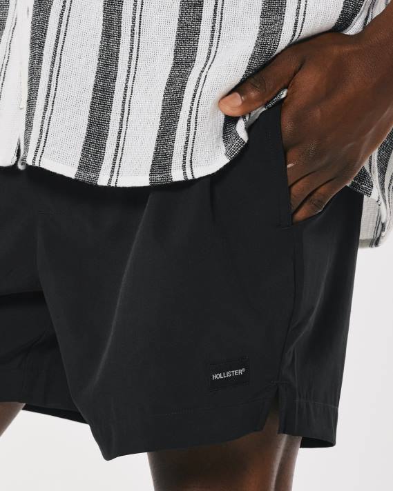 Hollister Mænd hybrid shorts 5\'\' 2H8Z1100 bunde sort