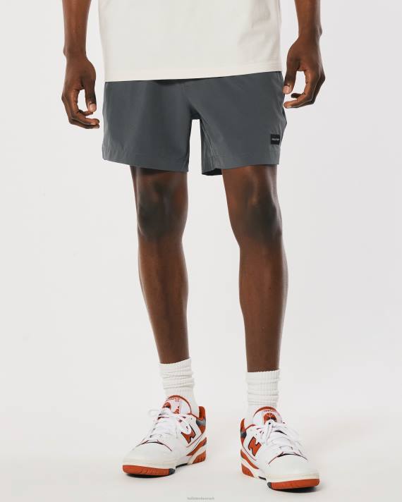 Hollister Mænd hybrid shorts 5\'\' 2H8Z1101 bunde mørkegrå