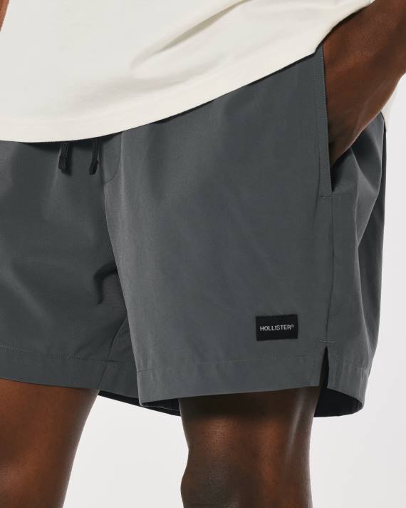 Hollister Mænd hybrid shorts 5\'\' 2H8Z1101 bunde mørkegrå