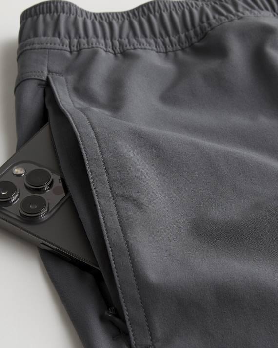 Hollister Mænd hybrid shorts 5\'\' 2H8Z1101 bunde mørkegrå