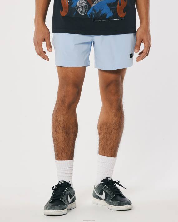 Hollister Mænd hybrid shorts 5\'\' 2H8Z1102 bunde lyseblå