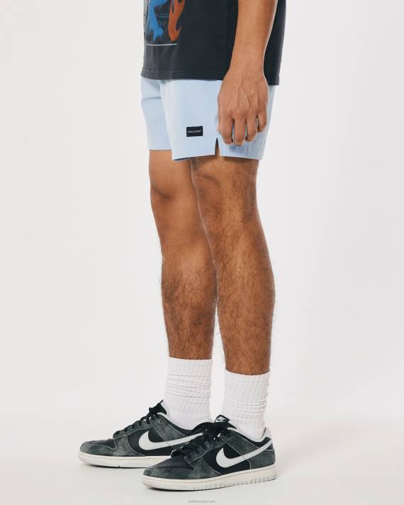 Hollister Mænd hybrid shorts 5\'\' 2H8Z1102 bunde lyseblå