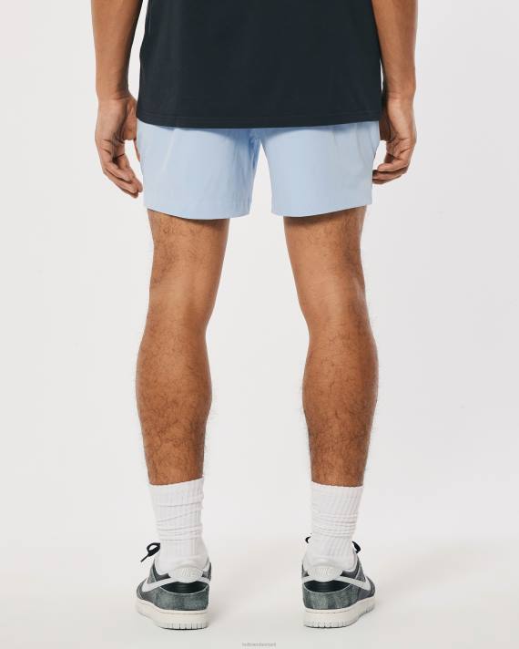 Hollister Mænd hybrid shorts 5\'\' 2H8Z1102 bunde lyseblå
