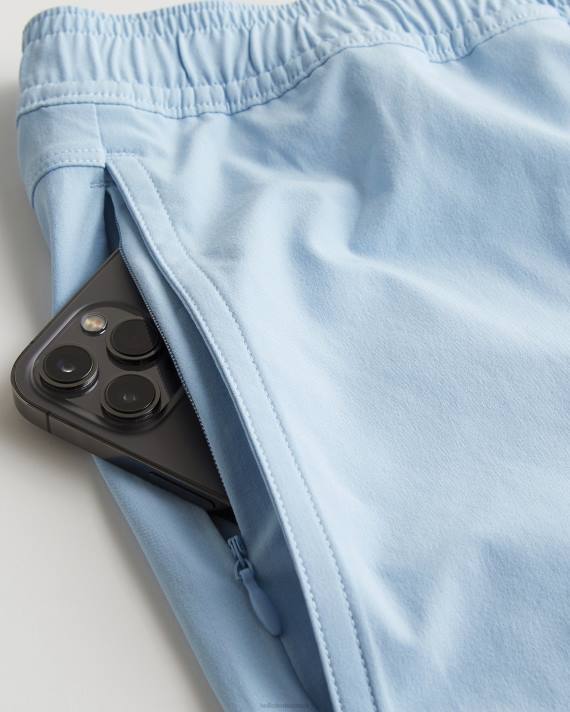 Hollister Mænd hybrid shorts 5\'\' 2H8Z1102 bunde lyseblå