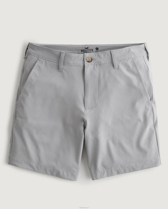 Hollister Mænd hybrid shorts 7'' 2H8Z1224 bunde lysegrå