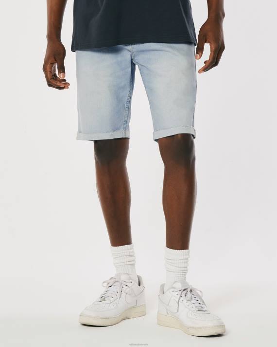 Hollister Mænd let vask skinny denimshorts 9\'\' 2H8Z1232 bunde let vask