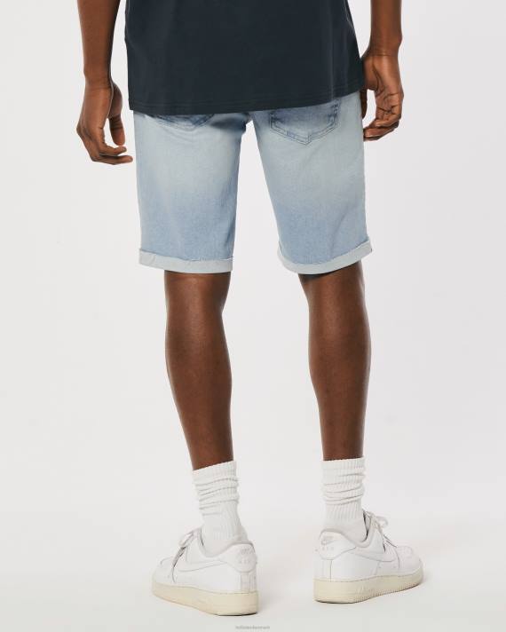 Hollister Mænd let vask skinny denimshorts 9\'\' 2H8Z1232 bunde let vask