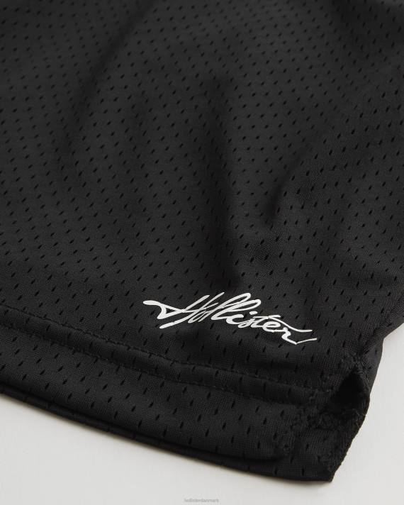 Hollister Mænd mesh logo shorts 7\'\' 2H8Z1315 bunde sort