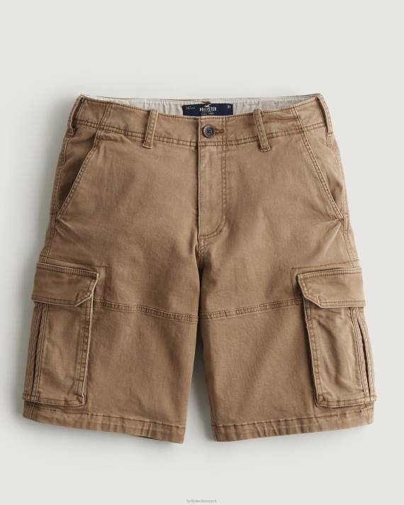 Hollister Mænd twill cargo shorts 11'' 2H8Z1193 bunde mørk kaki