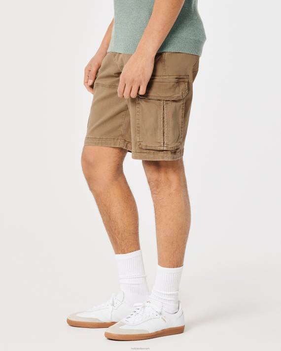 Hollister Mænd twill cargo shorts 11\'\' 2H8Z1193 bunde mørk kaki