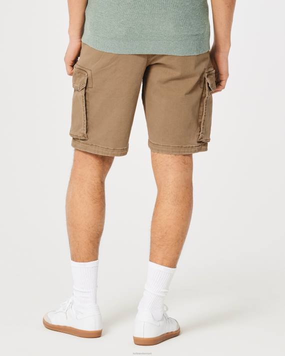 Hollister Mænd twill cargo shorts 11\'\' 2H8Z1193 bunde mørk kaki